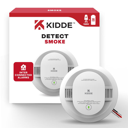 Kidde DETECT – 120V Photoelectric Smoke Alarm w/ 10 Year Backup Battery (20SA10-CA) image 0